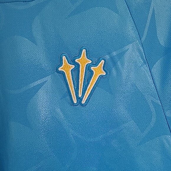 Nike NOCTA Men's Size Small Turks and Caicos Blue Glow Soccer Jersey DR2616-450 - Picture 6 of 7